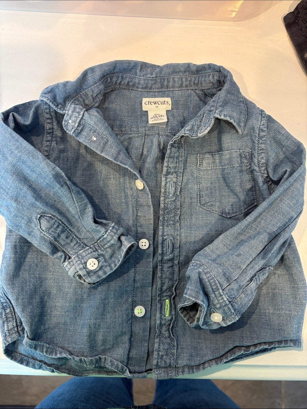 Crewcuts Kids' Light Blue Denim Shirt